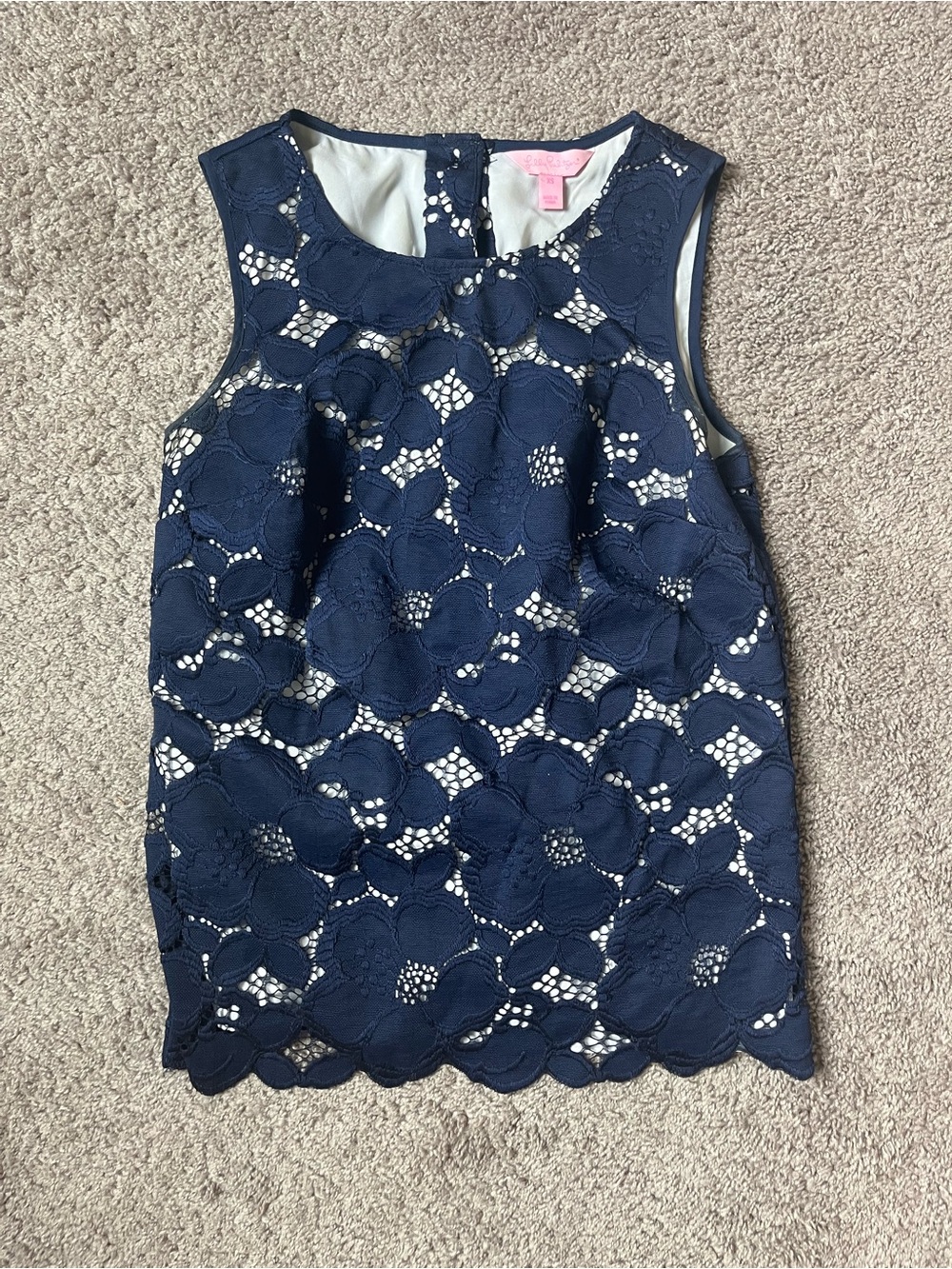 Lilly Pulitzer Navy Floral tank